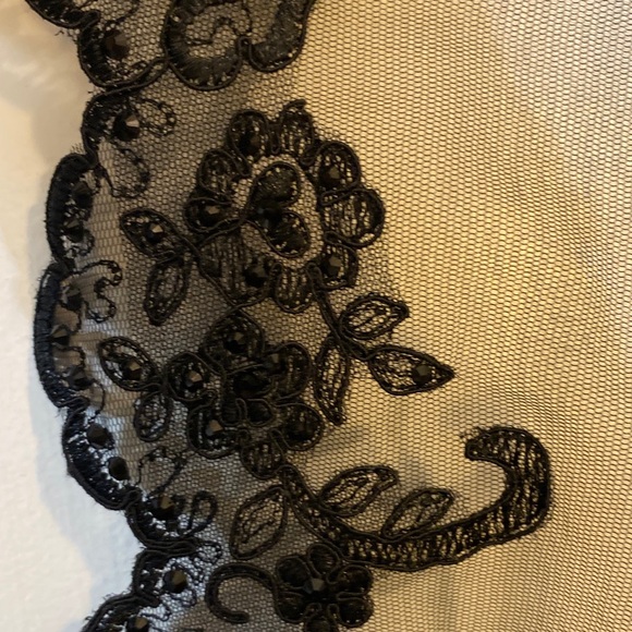 Jonathan Kayne Black Detachable Cape For Formal Size 4 Never Worn - Picture 3 of 6